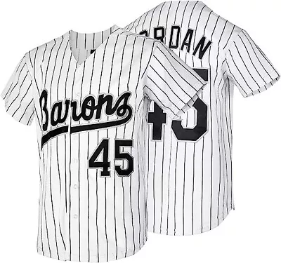 Michael Jordan Birmingham Barons #45 Baseball Jersey Size X-LARGE • $28.99