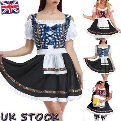 £6.99 • Buy Womens Oktoberfest German Bavarian Beer Maid Ladies Cosplay Costume Fancy Dress