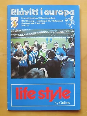 GOTHENBURG V HAMBURG UEFA Cup Final 1982 Excellent Condition Football Programme • £9.99