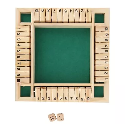 4 Player Shut The Box Dice Game Fun Classic For Kids Adults Same Day Shipment • $14.45