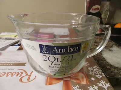 Anchor Hocking Measuring/Batter Bowl 2 Qt./8 Cup • $14.95