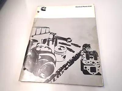 Cummins 7/81 Control Parts Guide Manual  • $64.34