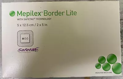 Mepilex Border Lite Dressing 2 X 5 In. (5 X 12.5 Cm) 281100 Exp. 1/28/2024 • $18.99