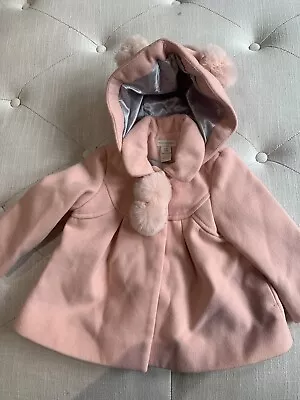 Baby Girl 6-12 Month Pink Coat • £10