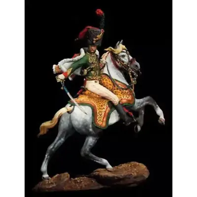 1/32 Resin Model Kit Napoleonic Wars Imperial Guard Horseman Unpainted • £17.06
