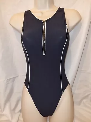 Gorgeous Black MARKS AND SPENCER Swimming Bathing Costume Suit Size 10 (TV) • £7.99
