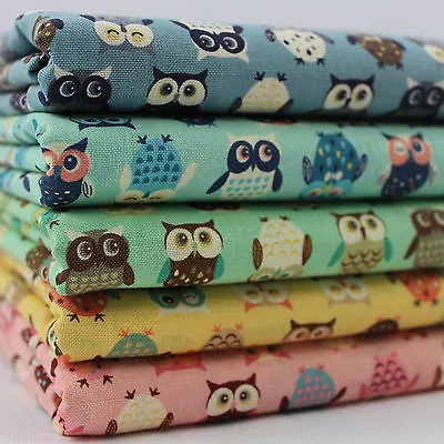 £5.25 • Buy CT Wise Owls 100% Cotton Japanese Fabric Birds