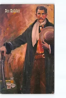 Doc Holliday Collectors Card Oil Painting Lea McCarty Gunfighter Postcard • $10.88