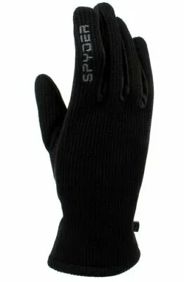 Spyder Men's Leather Palm Black Gloves - Size Varies • $14.99