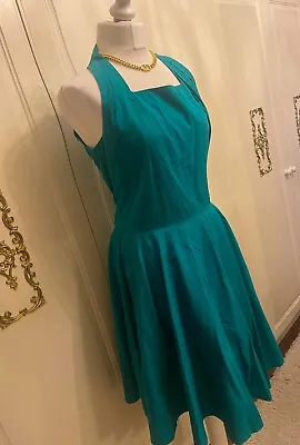 £20 • Buy Jessica Howard By Mitchell Rodbell Turquoise Green Designer Dress Size 12