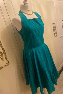 £15 • Buy Jessica Howard By Mitchell Rodbell Turquoise Green Designer Dress Size 12