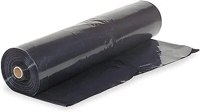 Poly Cover - 10 Mil Black Plastic Sheeting • $225.98