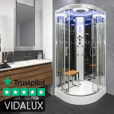 Vidalux Shower Cabin Enclosure Cubicle No Steam SS 800 X 800 Quadrant BEST BRAND • £829