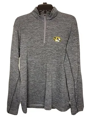 Missouri Tigers 1/4 Zip Lightweight LS Medium Mens Pullover Football Cotton Bowl • $12