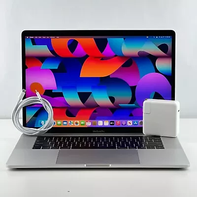 $649 • Buy MacBook Pro 15 2018 Silver 2.6 I7 32GB 512GB 4GB 560X Ventura + Good + Warranty