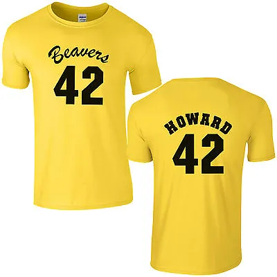 Beavers 42 Basketball T-Shirt - Fancy Dress Costume Howard Teen Wolf Mens Top • £13.01