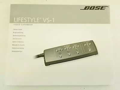  Bose Lifestyle   VS-1 Video Expander Manual  Owners Guide  • $8.60