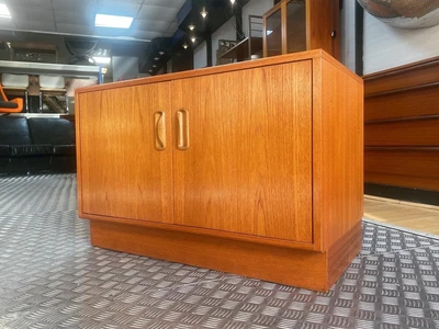 UK DELIVERY GPlan Teak Media Record Vinyl Cabinet Small Sideboard Mid Century….. • £135