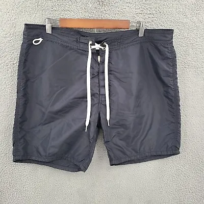 Sundek Bathing Suit Mens 38 Black Lined Swim Trunks • $29.88