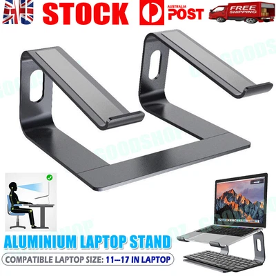 $28.66 • Buy Adjustable Portable Aluminium Laptop Stand Ergonomic Tray Holder Cooling Riser 