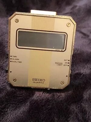 Vintage Seiko Quartz Digital Travel Alarm Clock - Traveled Far Needs Battery • $5