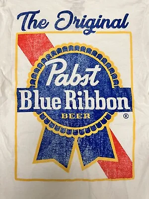 Pabst Blue Ribbon T Shirt Size Small White New Never Worn Without Tags • $12.99