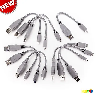 Lot Of 10 Short 6.5  USB To Micro USB Cable Fast Data Sync Charger Cable Cord • $9.98