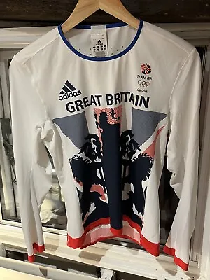 Adidas Team GB Olympic Kit New Rio 2016 Sports Top Size 14 Never Worn • £19