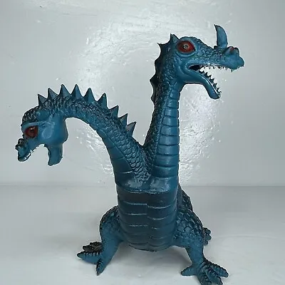 Vtg. Imperial Toy Hard Rubber Two-Headed Dragon Monster Toy Made In Hong Kong • $14.99