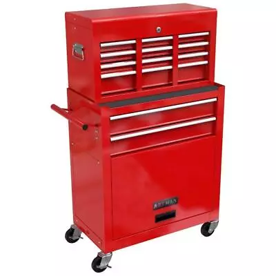 Tool Box Organizer Tool Storage Cabinet With 4 Wheels / 8 Drawers For Warehouse • $215.99