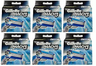 Gillette Mach3 Turbo Men's Razor Blade Refills - 48 Cartridges • $162.35