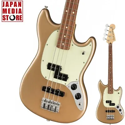 Fender Player Mustang Bass PJ Pau Ferro Firemist Gold Brand NEW • $794.26