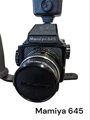 $273 • Buy Mamiya M645 J 80/2.8 Lens Vivitar Flash And Stroboframe