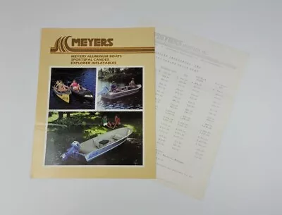 1983 Meyers Aluminum Boats & Sportspal Canoes Vintage Sales Brochure • $19.97