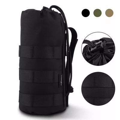 Tactical Molle Water Bottle Bag Military Camping Hiking Portable Kettle Pouch US • $7.99