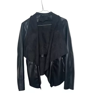 Elly M Womens Jacket Black Night Out Zipper Size 8 • $24.99