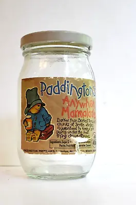RARE Vtg Paddington's Anywhen Marmalade Glass Jar UK (EMPTY) Paddington Bear • $10