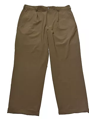 Nike Golf Fit Dry Men’s 36 / 30  Pleated Cuffed Khaki Tan Casual Pants • $17.34