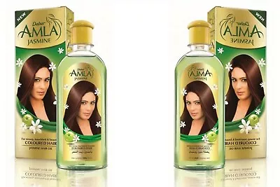 2 X 200ml. Dabur Amla With Jasmine Hair Natural Oil Nourishing Hair Oil 6.76oz. • $21.10