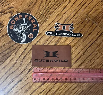 Bundle Of 3 SHOT SHOW Swag Outerwild Leather Patch + 2 Cool Stickers • $9.99