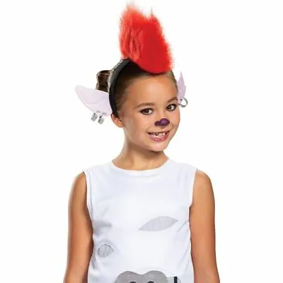 Girls Trolls World Tour Barb Halloween Costume Red Mohawk Wig Headband Child • $14.88