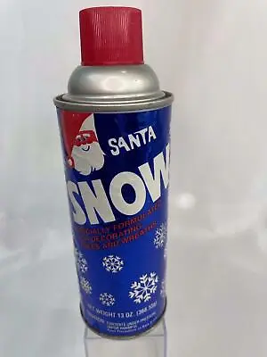$14 • Buy Vintage Snow Spray Can Santa 13 Ounces Christmas Decoration