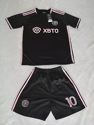 Lionel Messi 10 Inter Miami FC Youth Jersey Black - Medium • $30