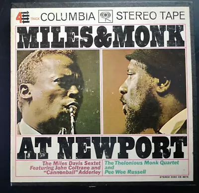 7 1/3 Ips Miles & Monk At Newport Jazz 4-track  Reel Tape CQ • $95