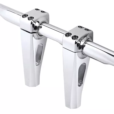 Chrome 4  Handlebar Riser Fit For Harley Yamaha V-Star 650 1100  C2 1'' Bar • $69.99