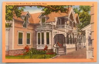 Typical Ginger Bread House Oak Bluffs MA Massachusetts Postcard (#6022) • $5.99