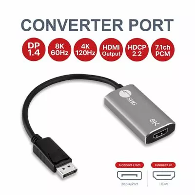 DisplayPort 1.4 To HDMI Adapter - 8K (CB-DP2611-S1) • $47.49