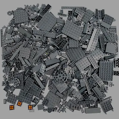 LEGO Dark Grey 500g Bulk Assorted Bricks Mixed Pieces Parts Tile Stud 0.5kg A5 • $39.99