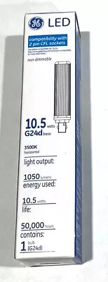 GE LED 92990 2-Pin CFL Non-Dimmable 3500K 1050 Lumens 10.5W G24D (3-Pack) • $12.99