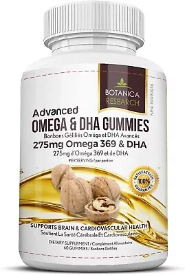 Omega 3 6 9 Chewable Gummy Supplement With DHA Vitamin C - Fatty Acids Vitami... • $78.99